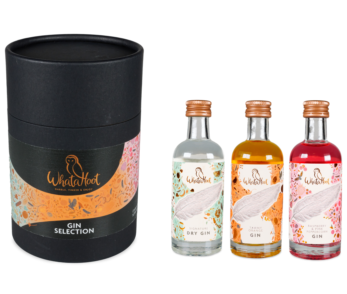 WhataHoot Gin Selection Trio (3x 5cl)
