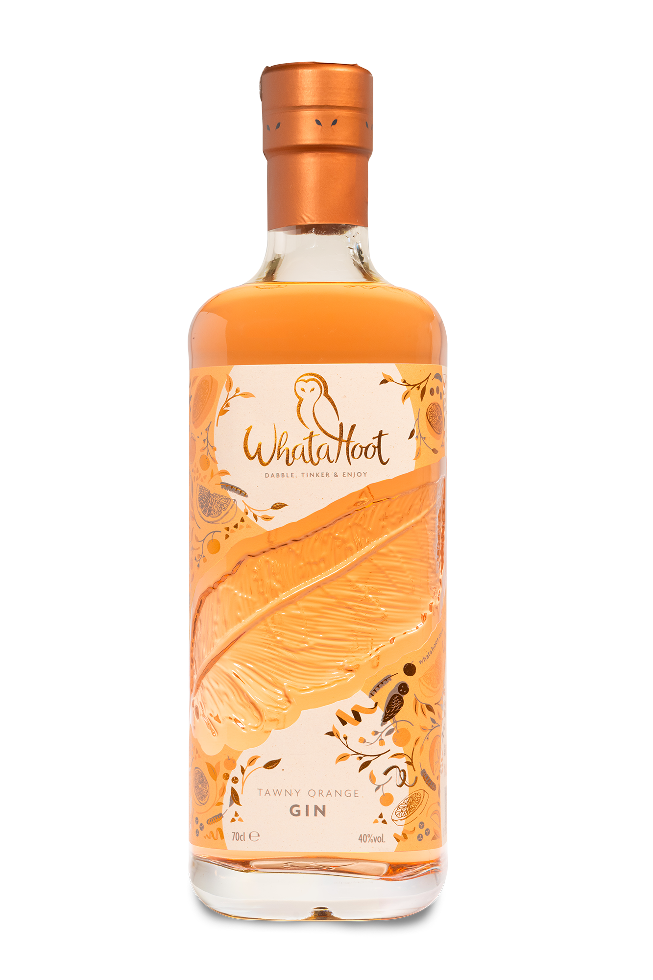 WhataHoot Tawny Orange Gin 70cl