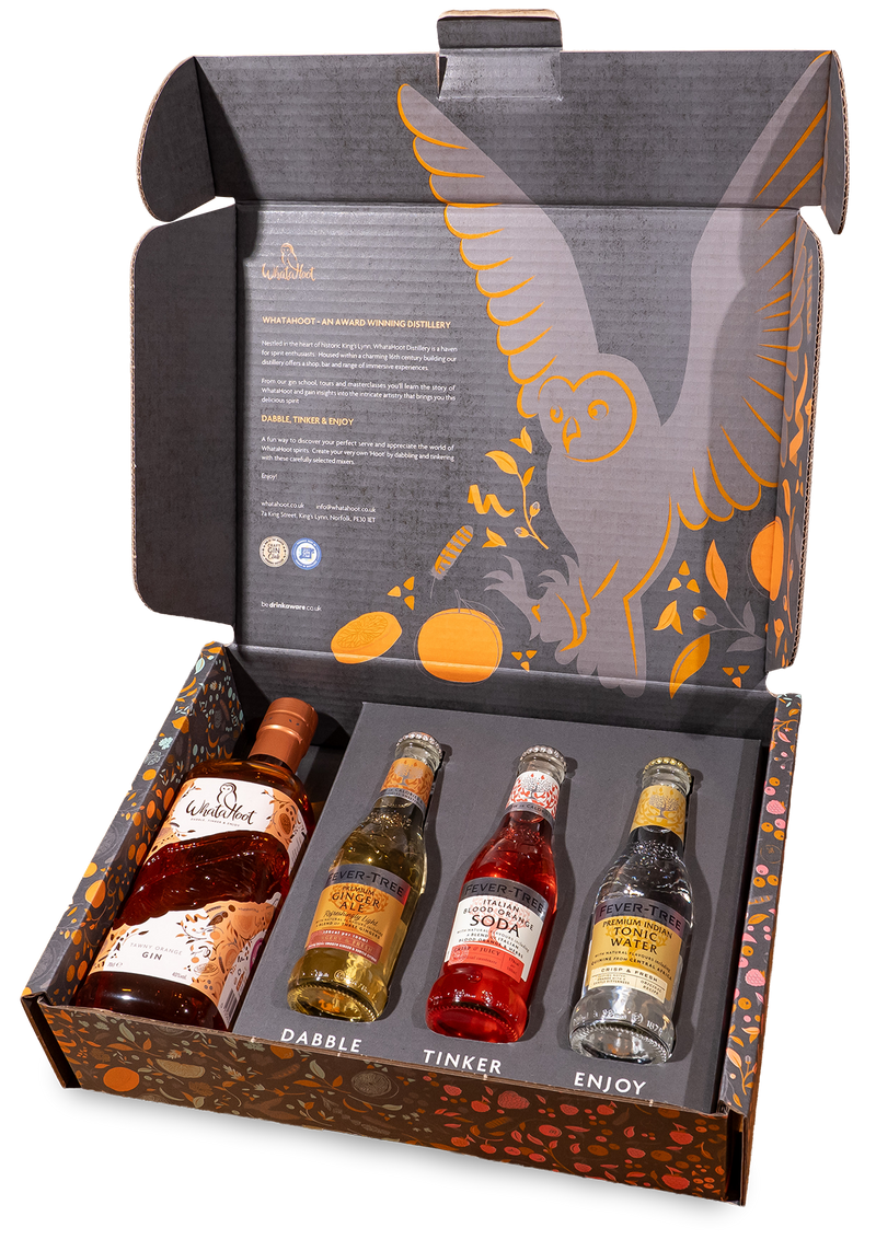 WhataHoot Tawny Orange Gin Gift Box