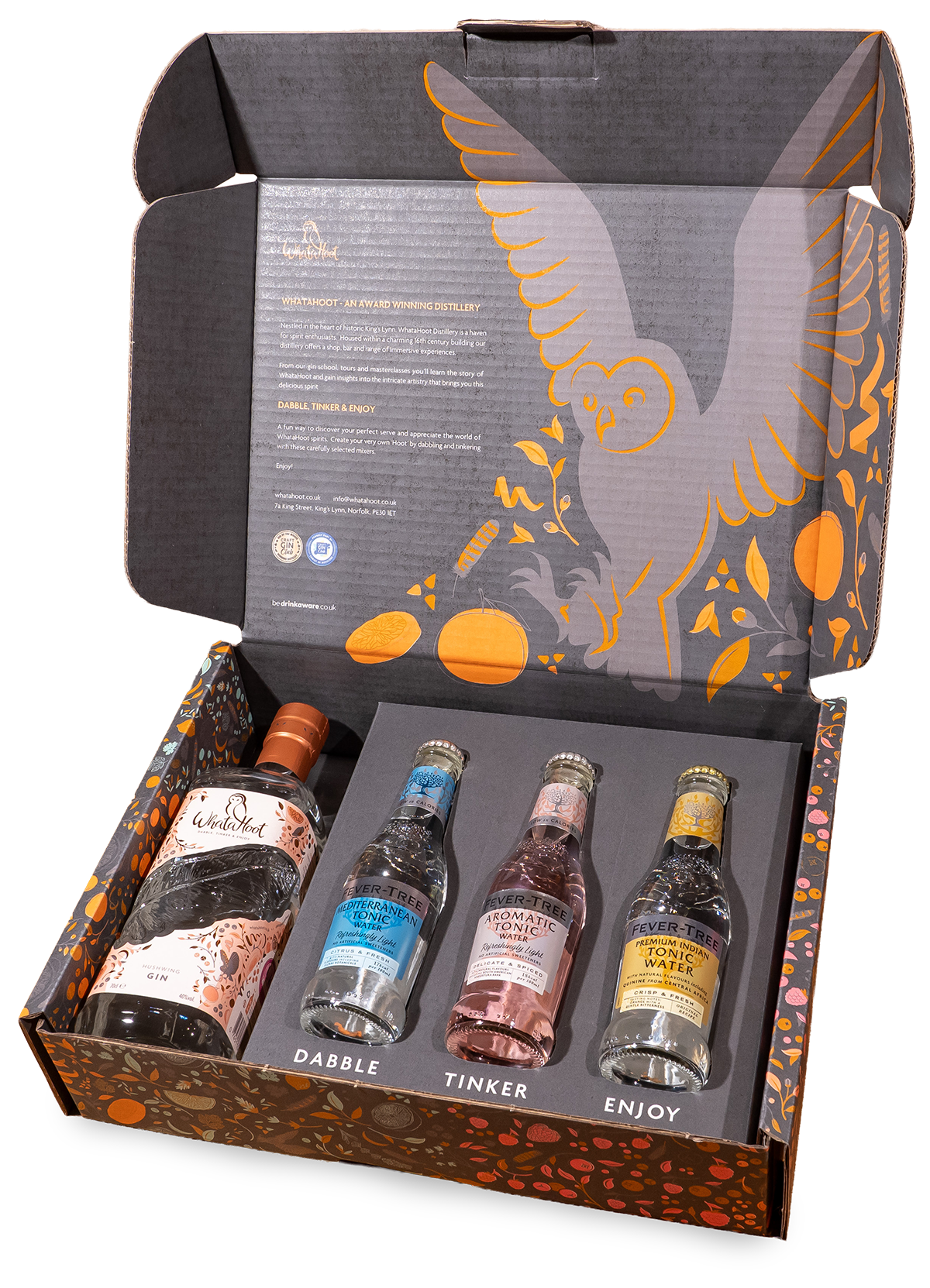 WhataHoot Hushwing Gin Gift Box