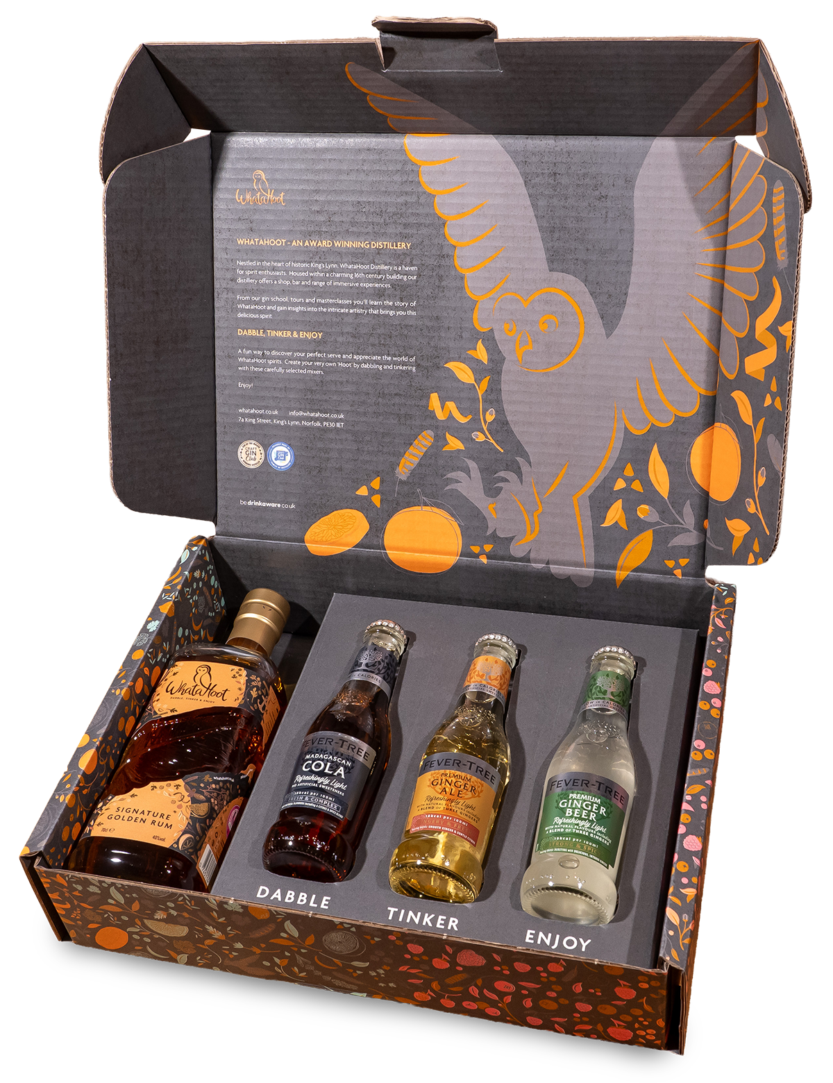 WhataHoot Signature Golden Rum Gift Box