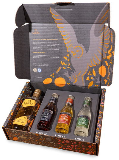 WhataHoot Tawny Orange Spiced Rum Gift Box