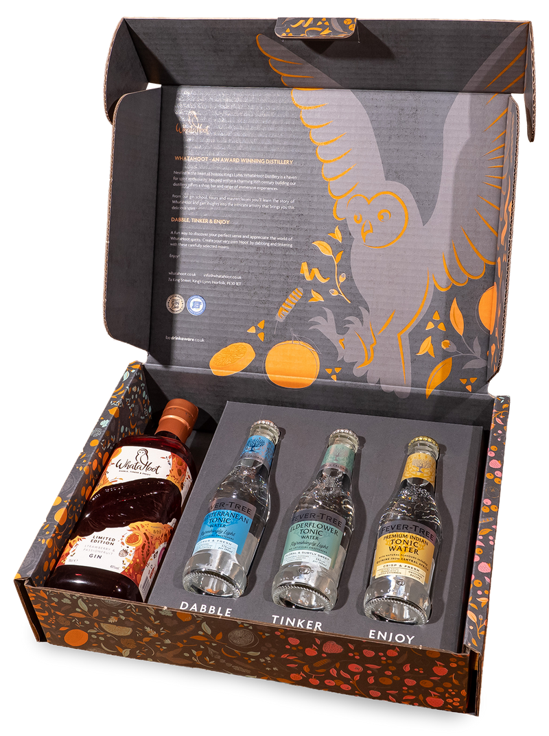 WhataHoot Strawberry and Passionfruit Gin Gift Box