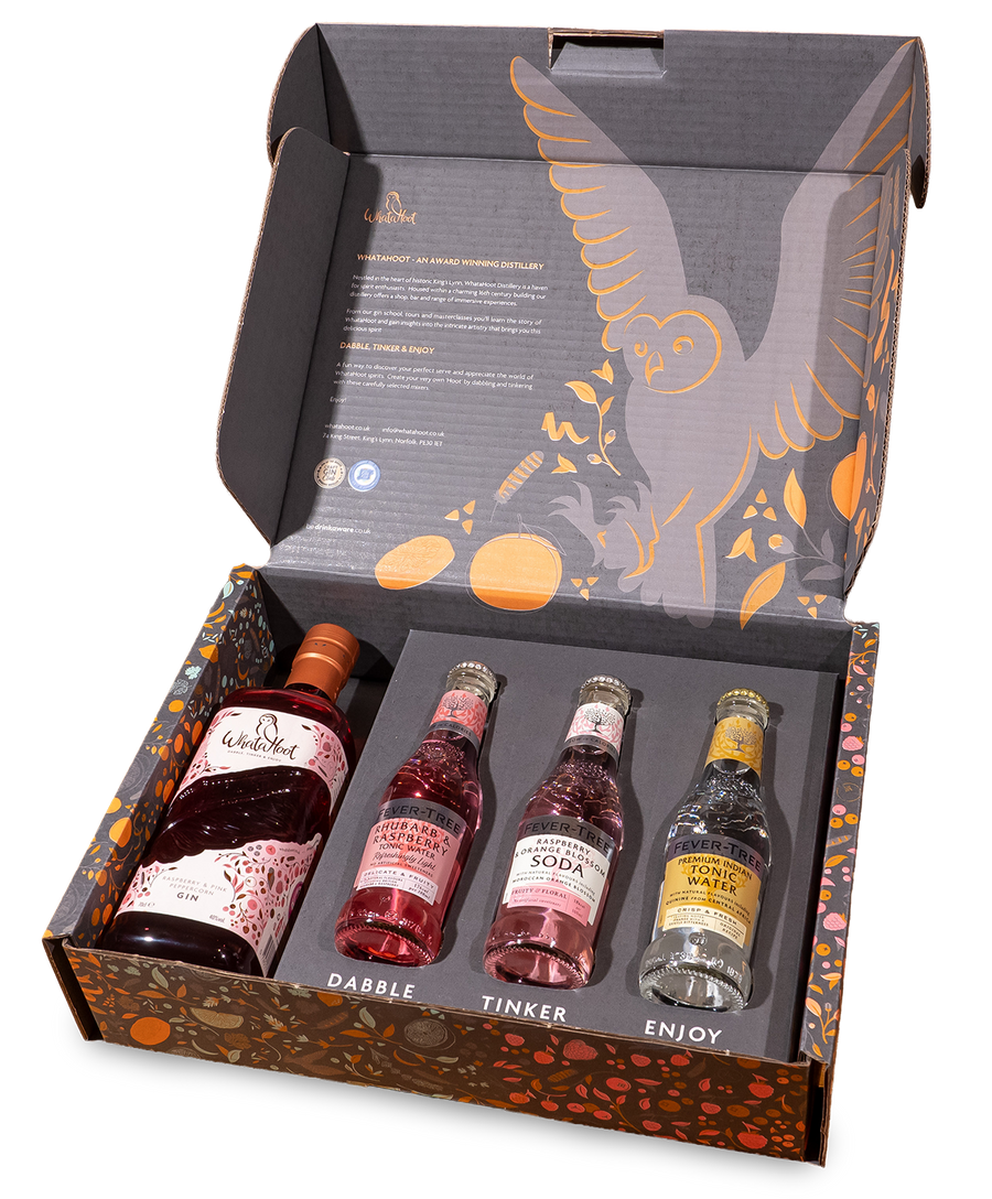 WhataHoot Raspberry & Pink Peppercorn Gin Gift Box