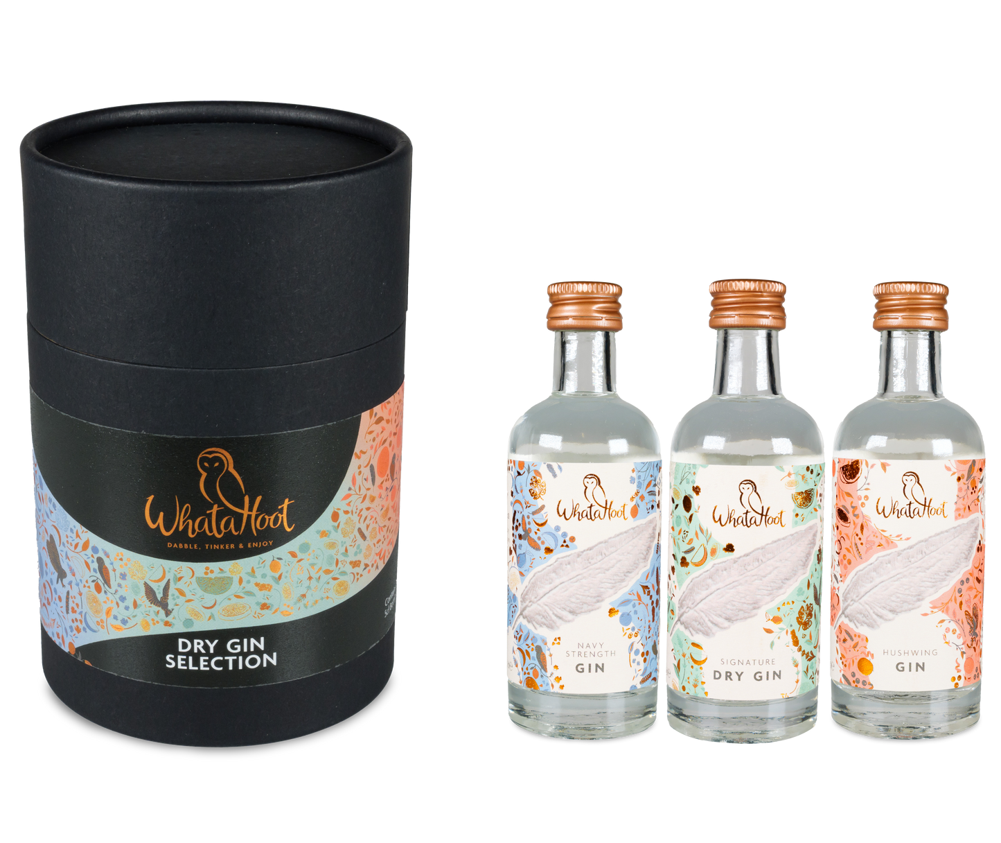 WhataHoot Dry Gin Selection Trio (3x 5cl)