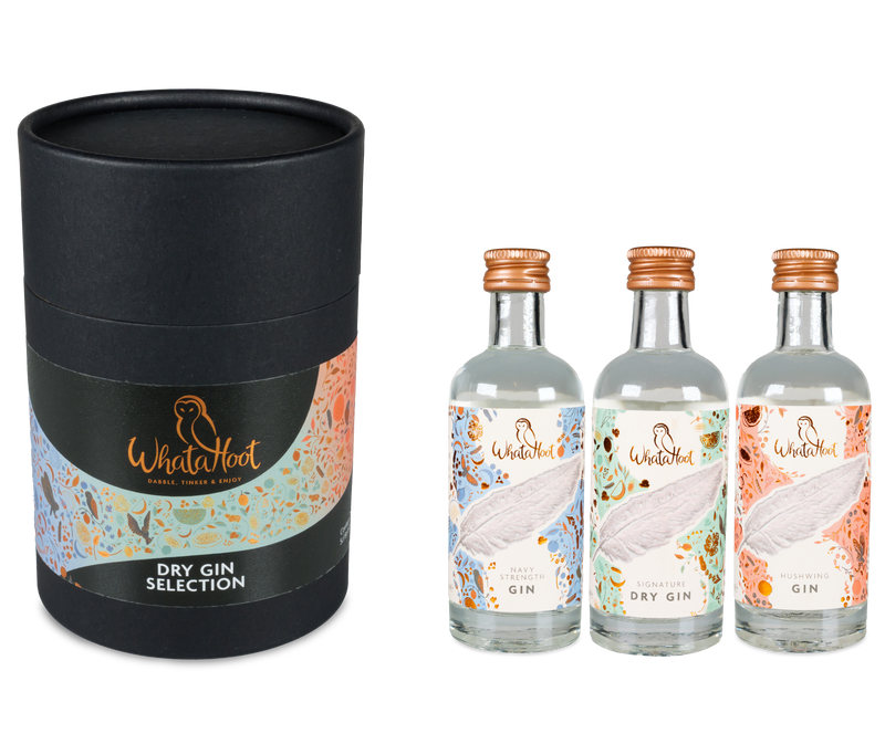 WhataHoot Dry Gin Selection Trio (3x 5cl)