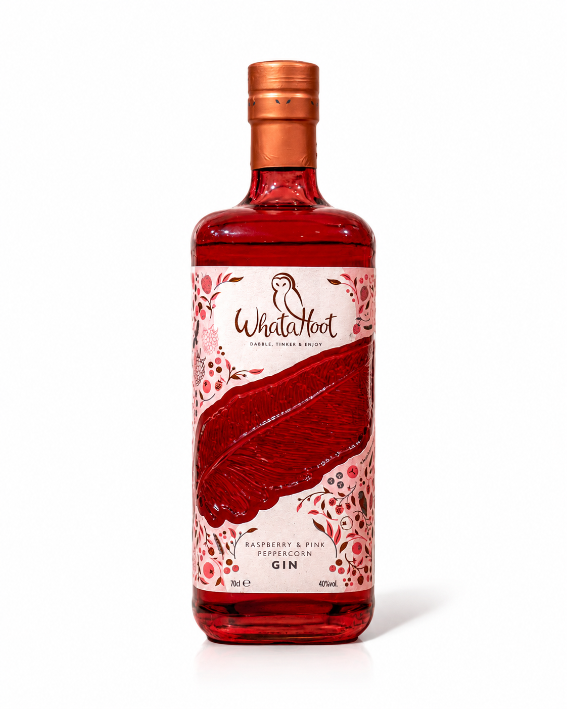 WhataHoot Raspberry & Pink Peppercorn Gin 70cl