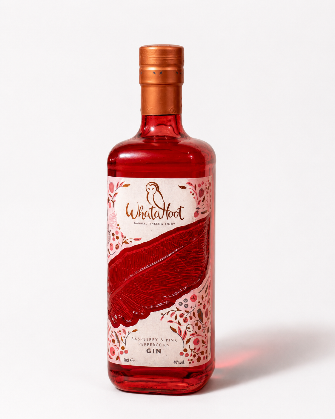 WhataHoot Raspberry & Pink Peppercorn Gin 70cl