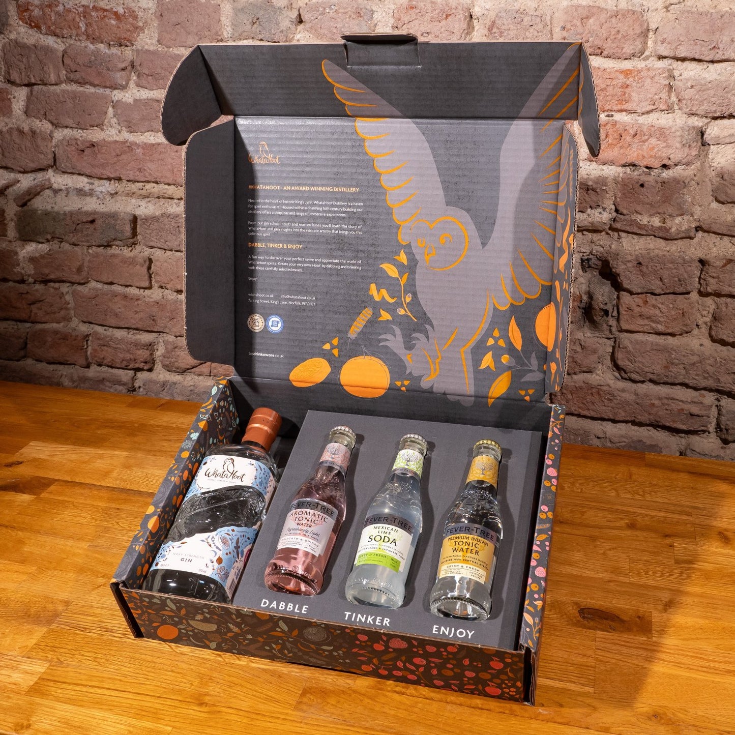 WhataHoot Navy Strength Gin Gift Box