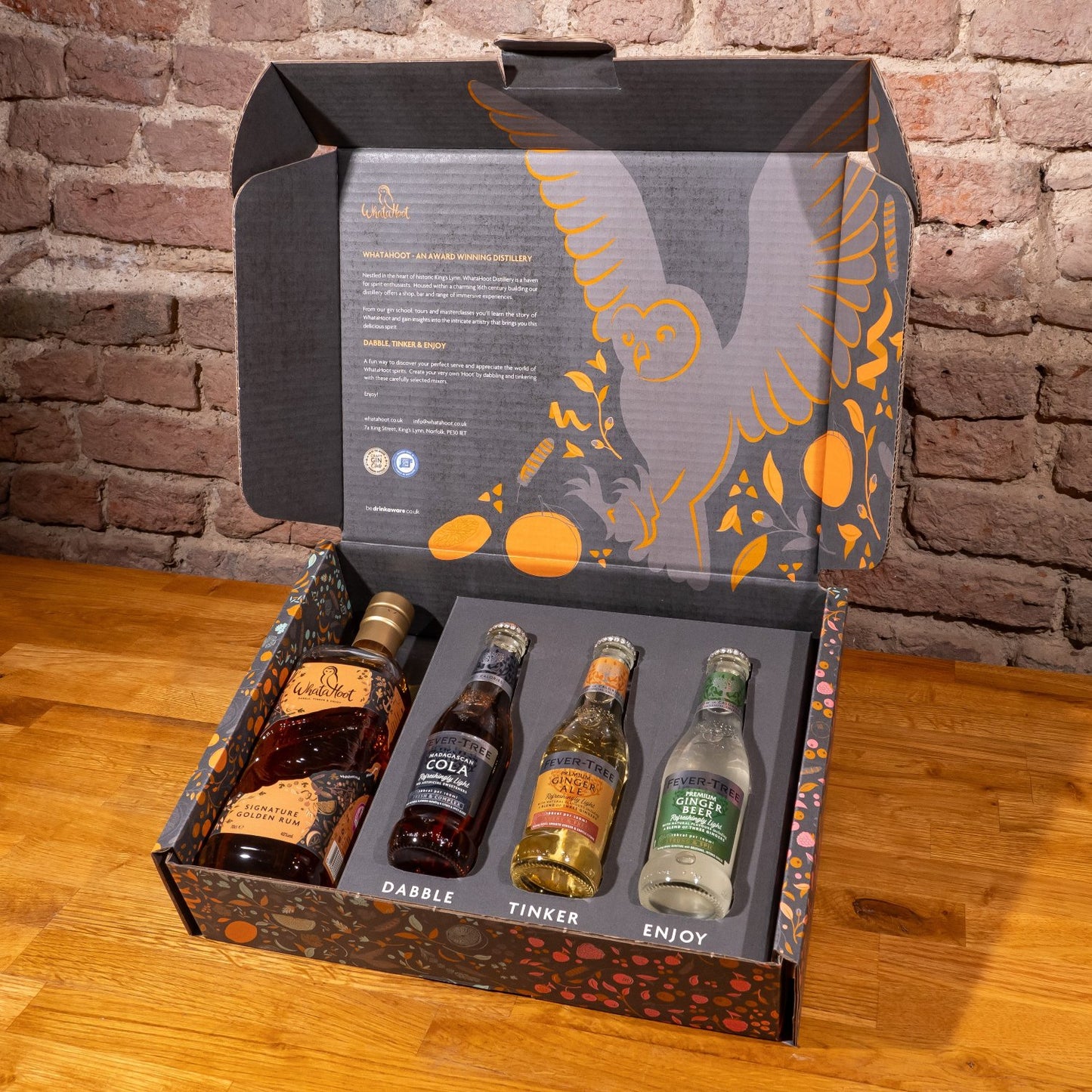 WhataHoot Signature Golden Rum Gift Box