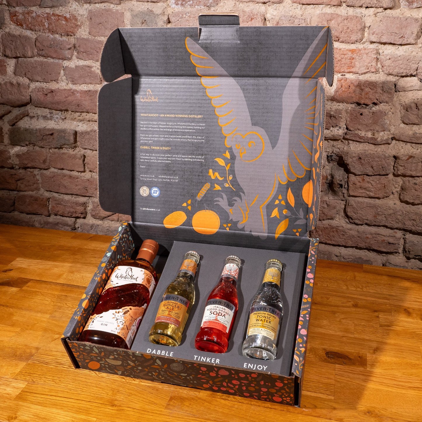WhataHoot Tawny Orange Gin Gift Box