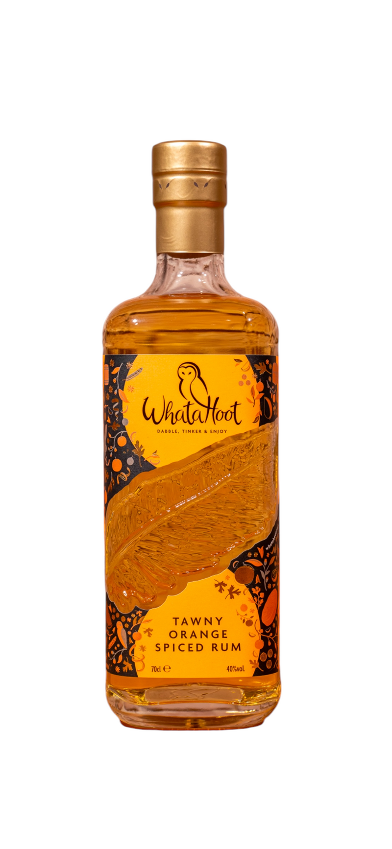 WhataHoot Tawny Orange Spiced Rum 70cl