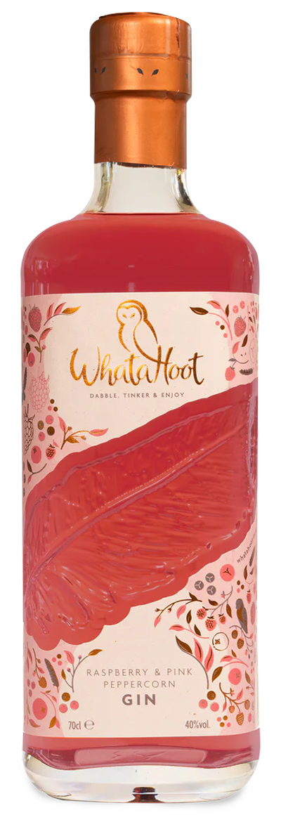 WhataHoot Raspberry & Pink Peppercorn Gin 70cl
