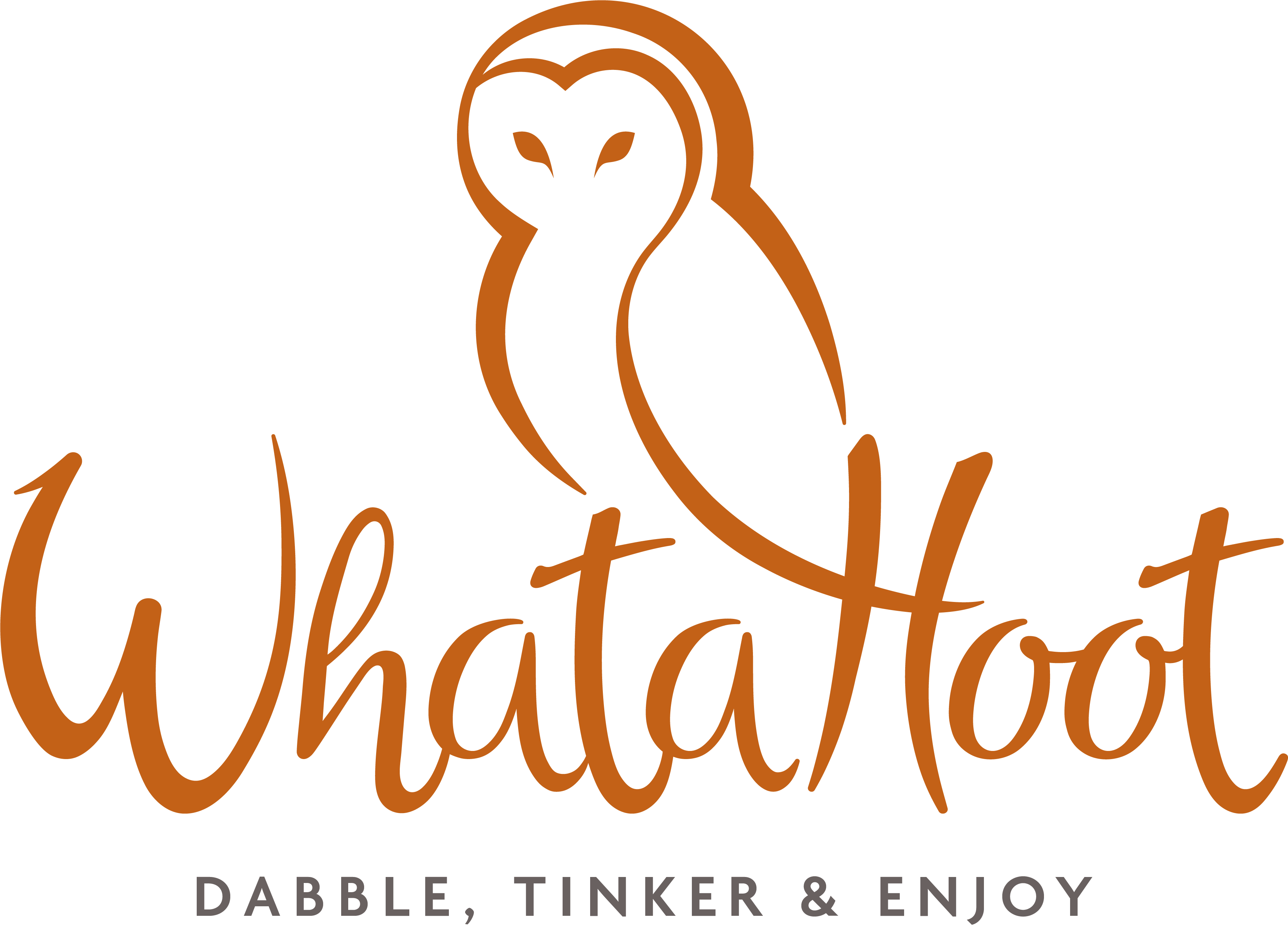WhataHoot Logo - White